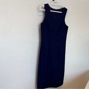 Theory Navy Midi Dress